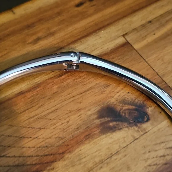 Anthropologie Chunky Molten Choker Necklace Silver - Picture 3 of 5